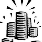 pila di monete a simboleggiare i costi di un investigatore privato